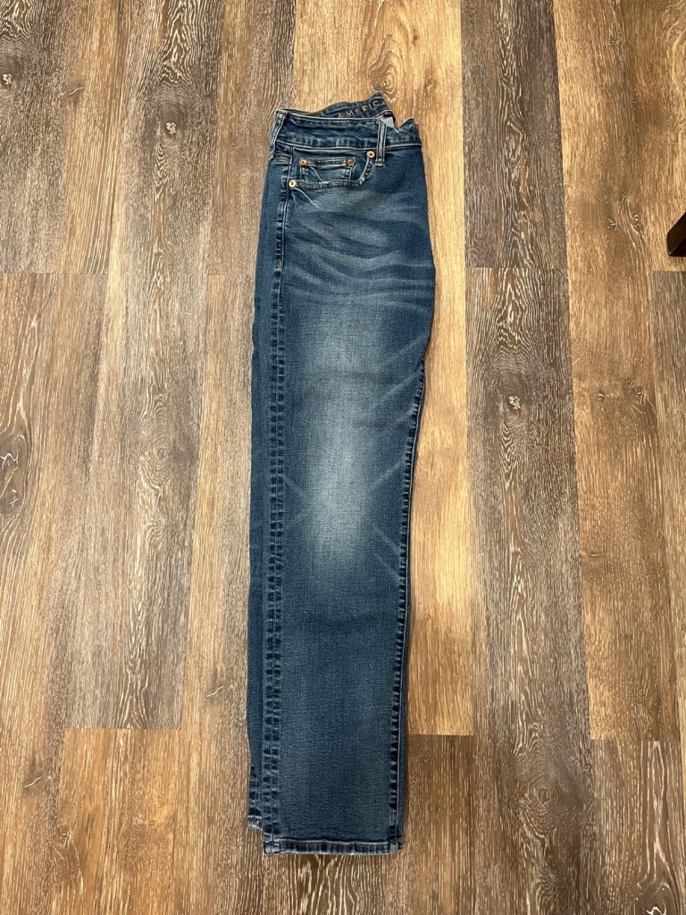 American Eagle - Men’s Slim Straight Jeans in Dark Blue